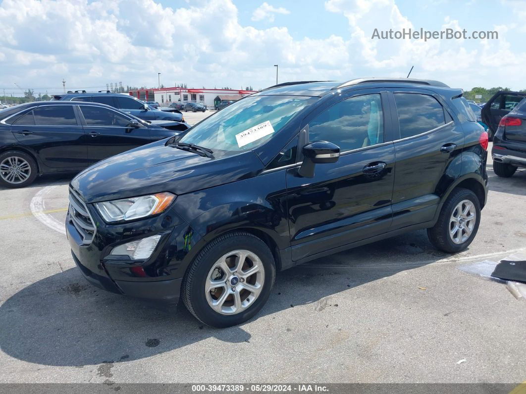 2020 Ford Ecosport Se Black vin: MAJ3S2GE4LC321780