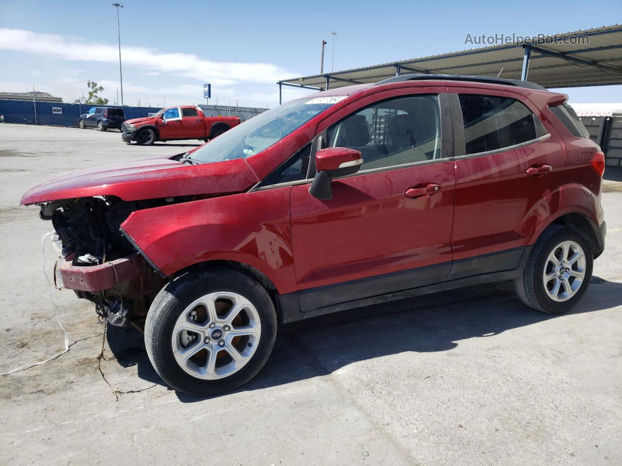 2020 Ford Ecosport Se Maroon vin: MAJ3S2GE4LC324419