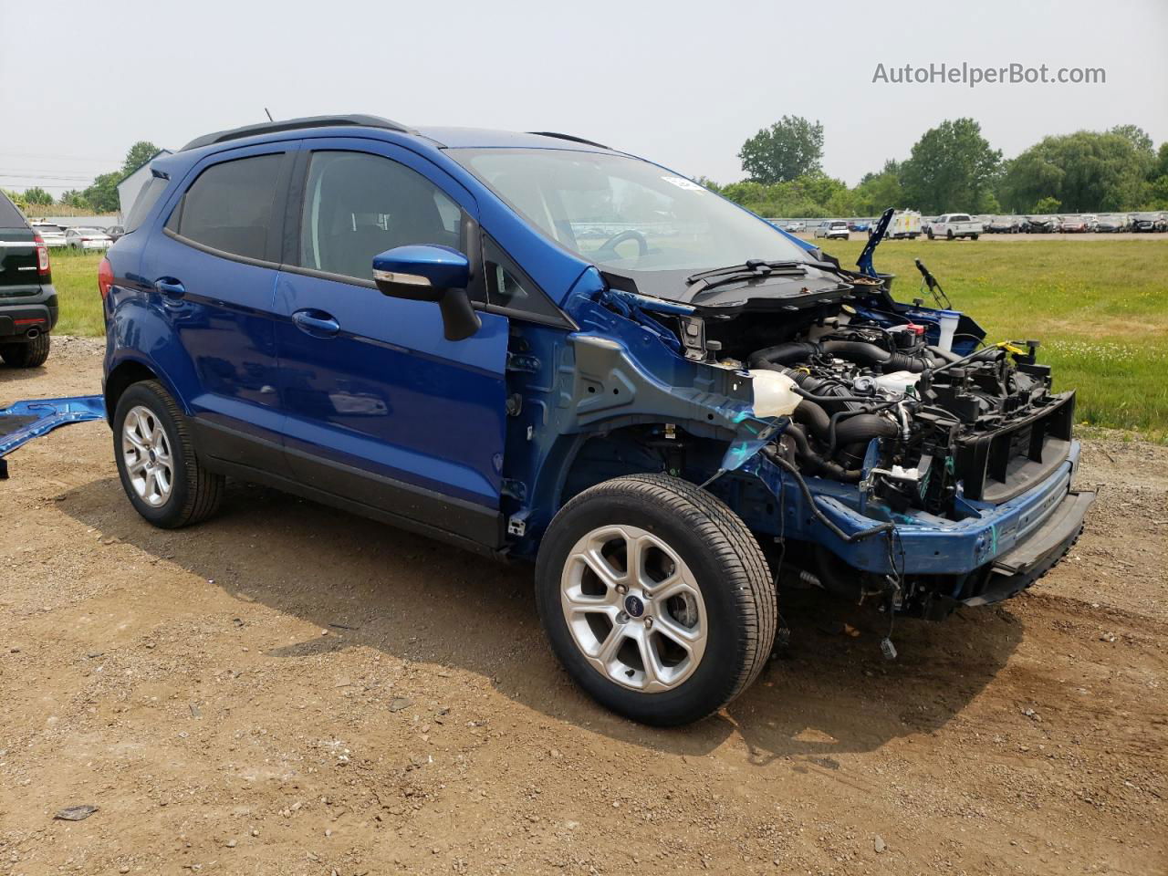 2020 Ford Ecosport Se Blue vin: MAJ3S2GE4LC326963