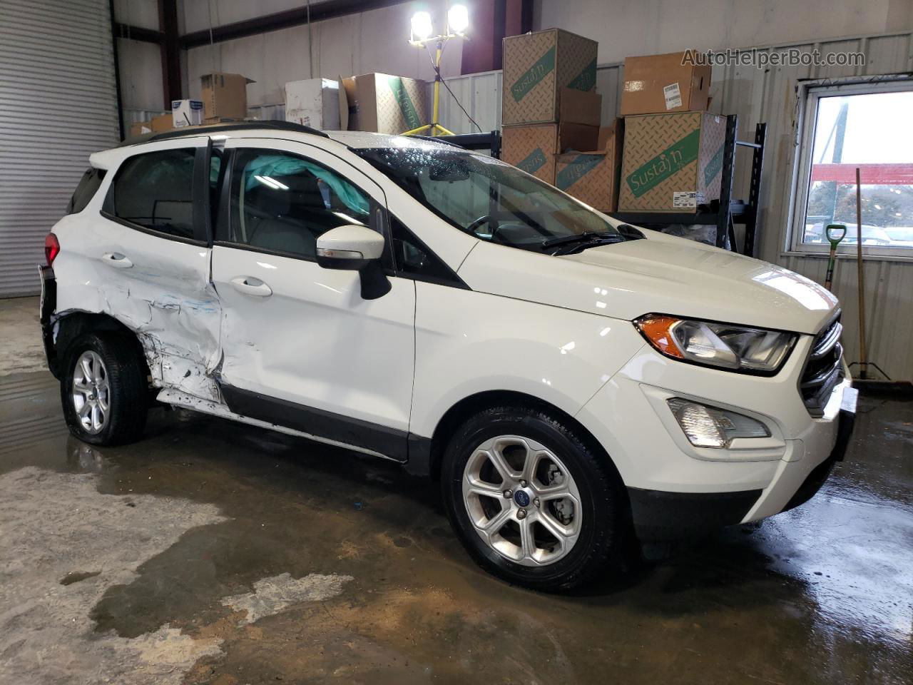 2019 Ford Ecosport Se Белый vin: MAJ3S2GE5KC254041