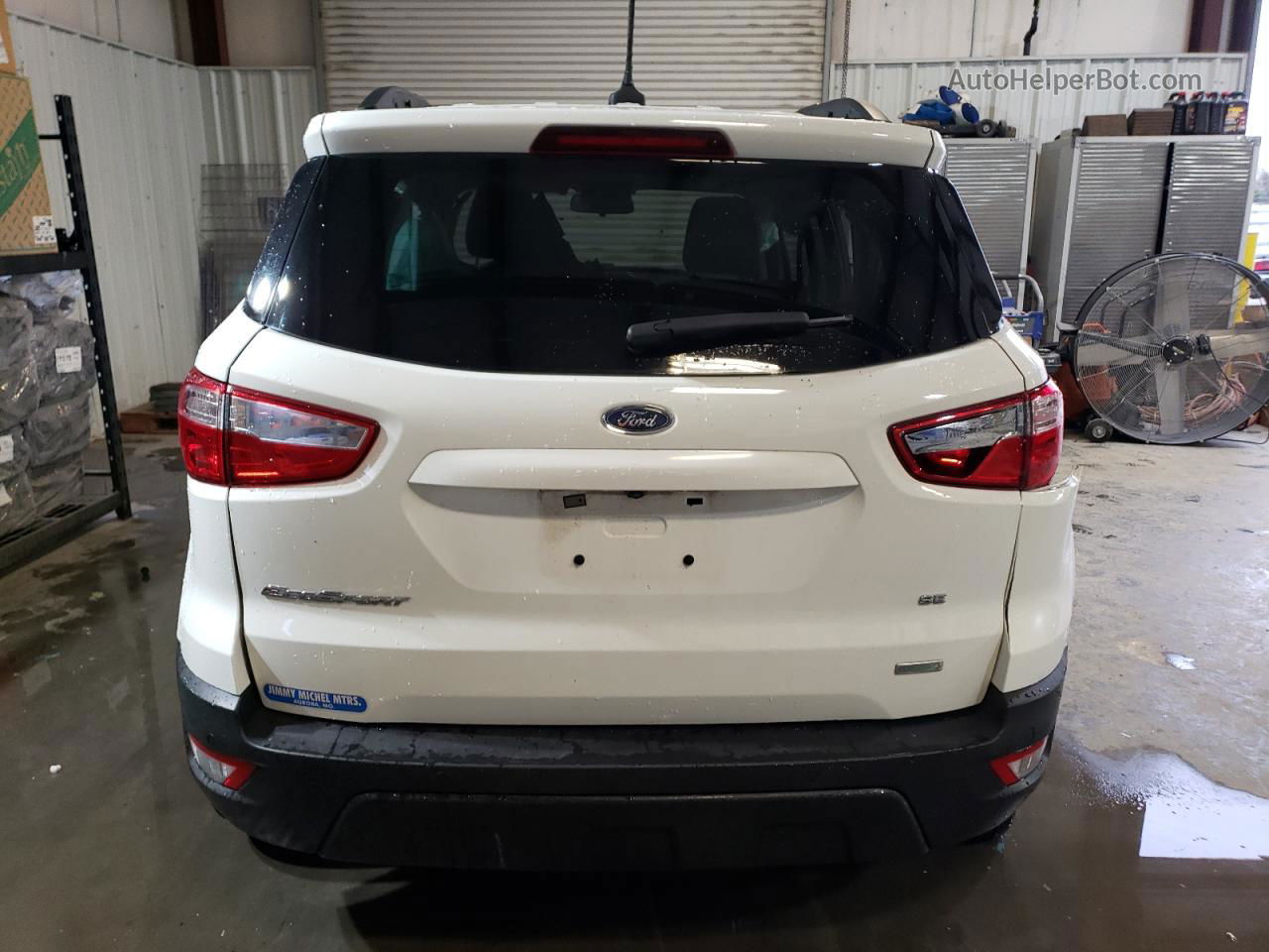 2019 Ford Ecosport Se White vin: MAJ3S2GE5KC254041