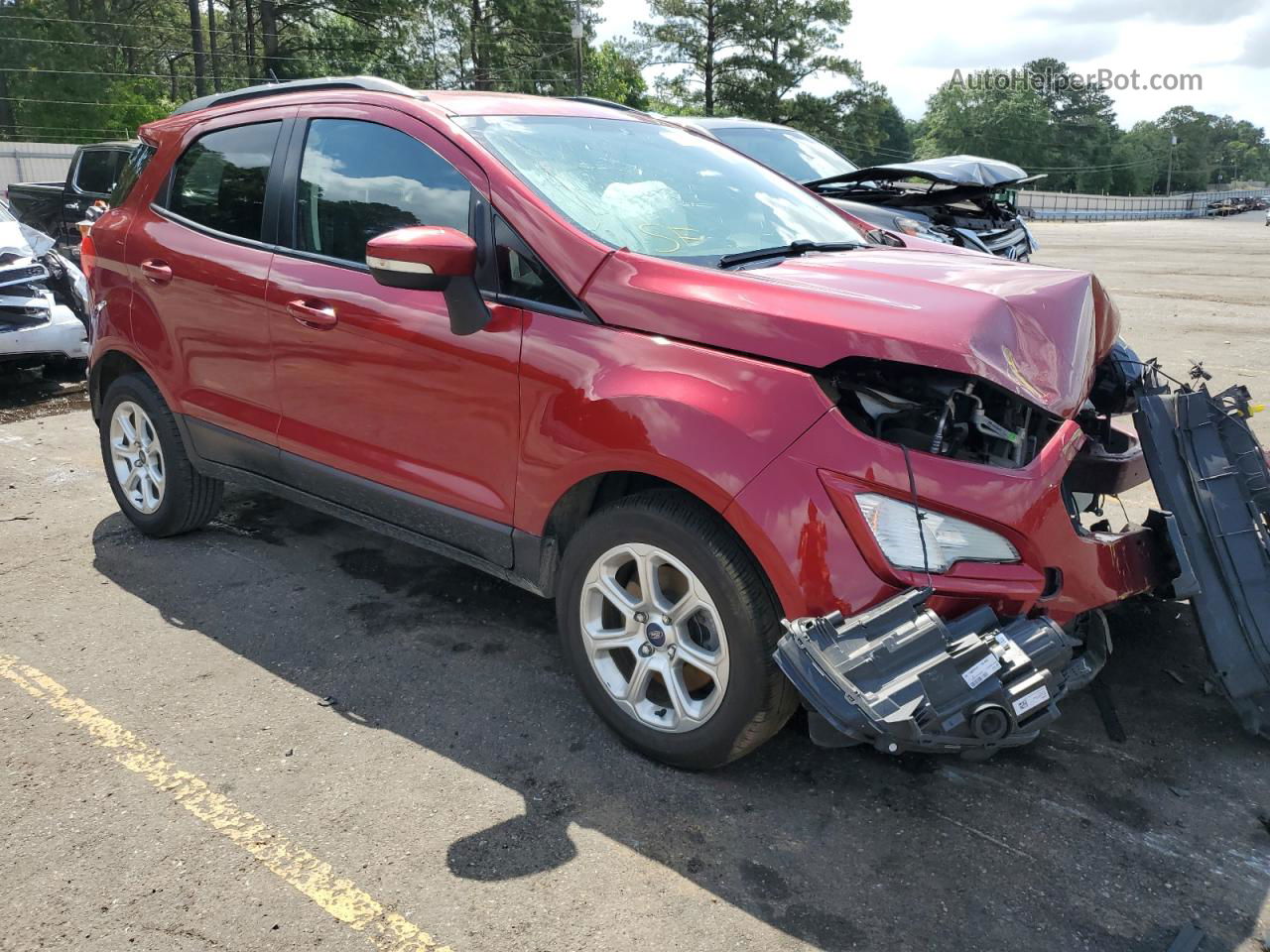 2019 Ford Ecosport Se Красный vin: MAJ3S2GE5KC257960