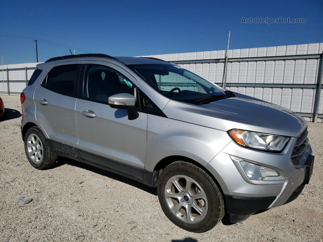 2019 Ford Ecosport Se Silver vin: MAJ3S2GE5KC262883