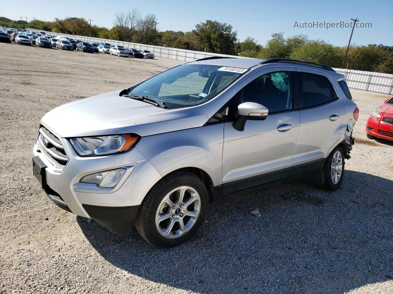 2019 Ford Ecosport Se Silver vin: MAJ3S2GE5KC262883