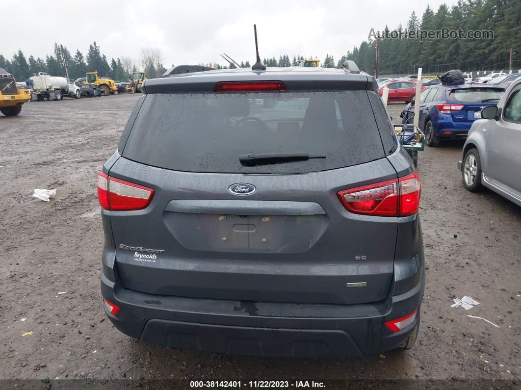 2019 Ford Ecosport Se Gray vin: MAJ3S2GE5KC283023