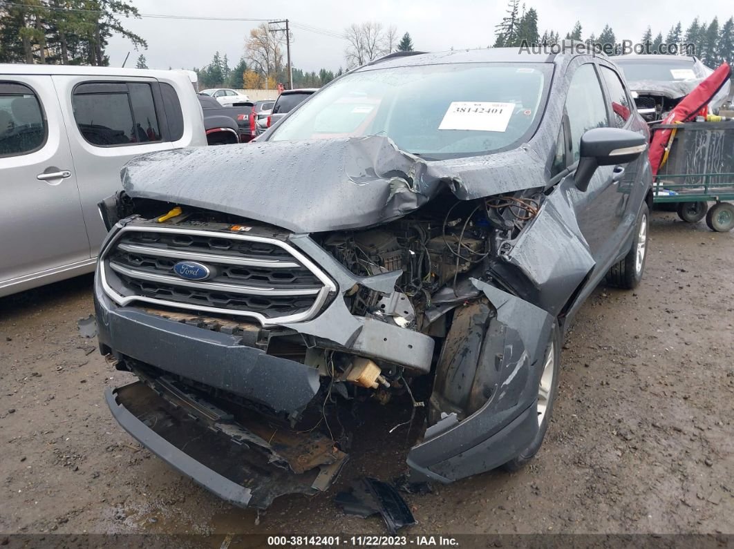 2019 Ford Ecosport Se Gray vin: MAJ3S2GE5KC283023