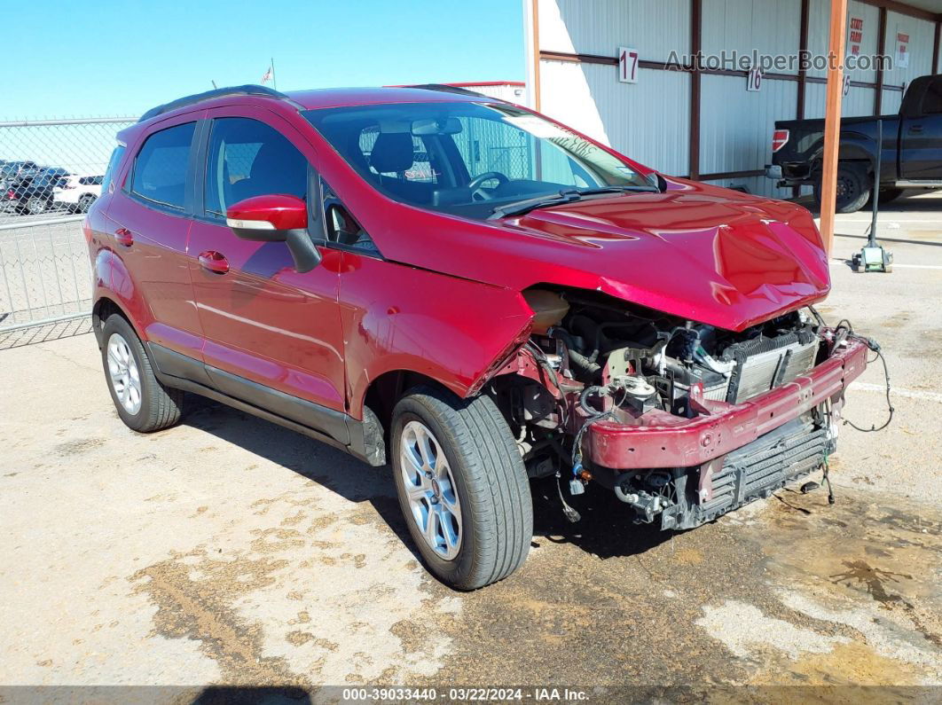 2019 Ford Ecosport Se Red vin: MAJ3S2GE5KC295043