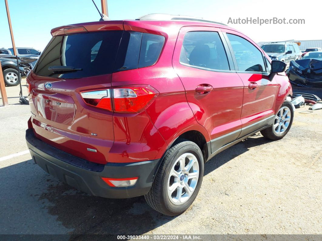 2019 Ford Ecosport Se Red vin: MAJ3S2GE5KC295043