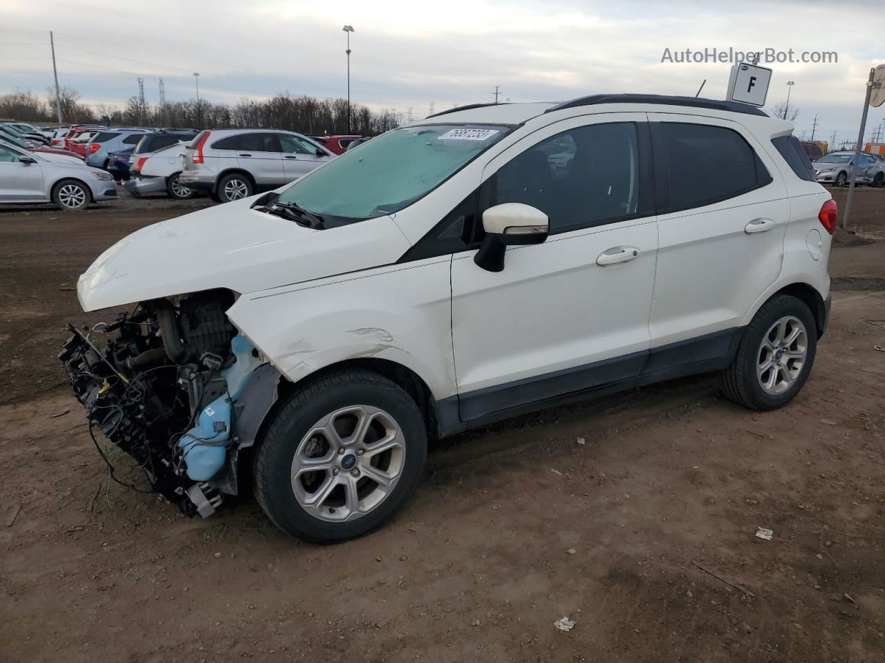 2019 Ford Ecosport Se Белый vin: MAJ3S2GE5KC307076