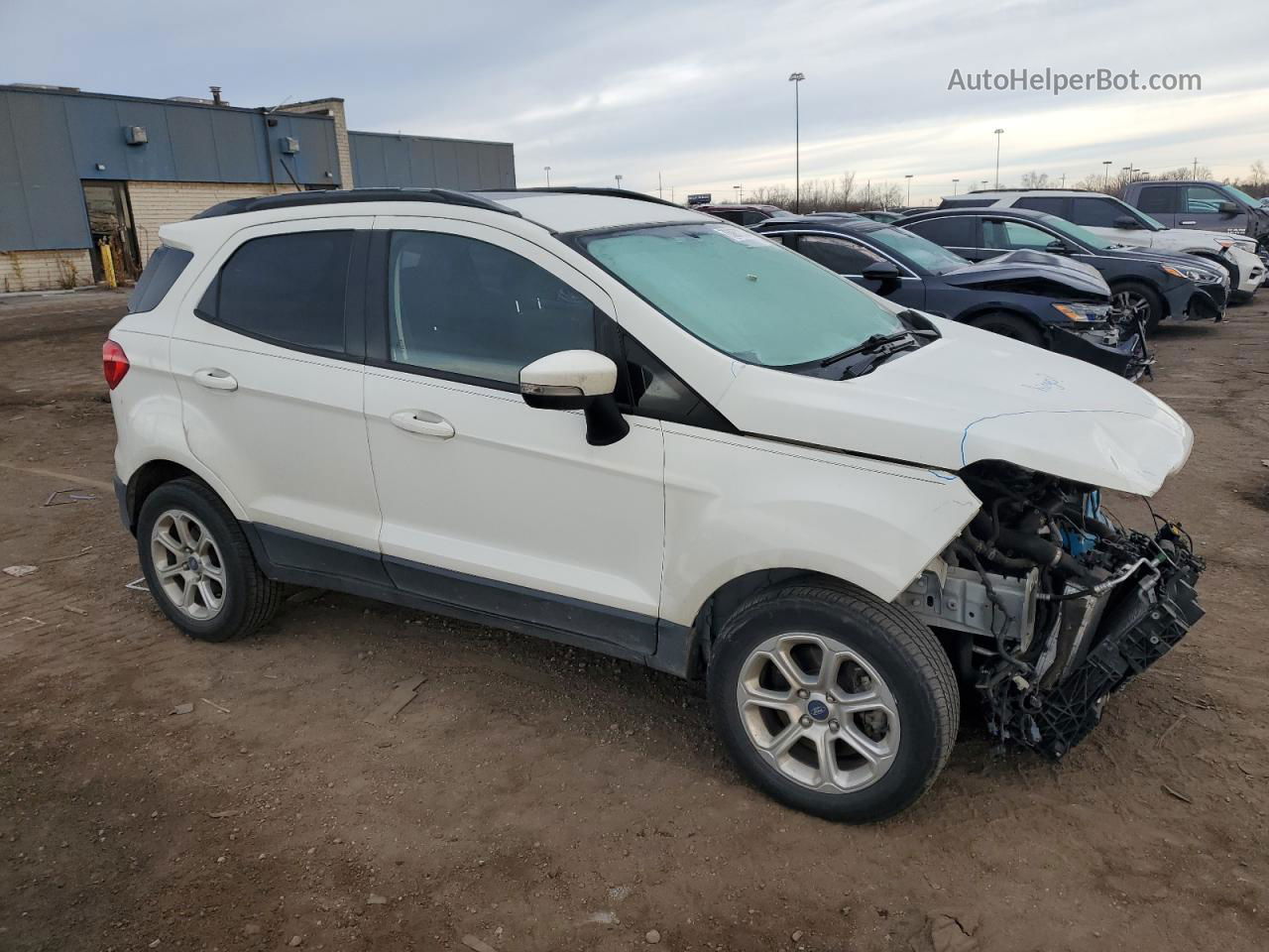 2019 Ford Ecosport Se Белый vin: MAJ3S2GE5KC307076