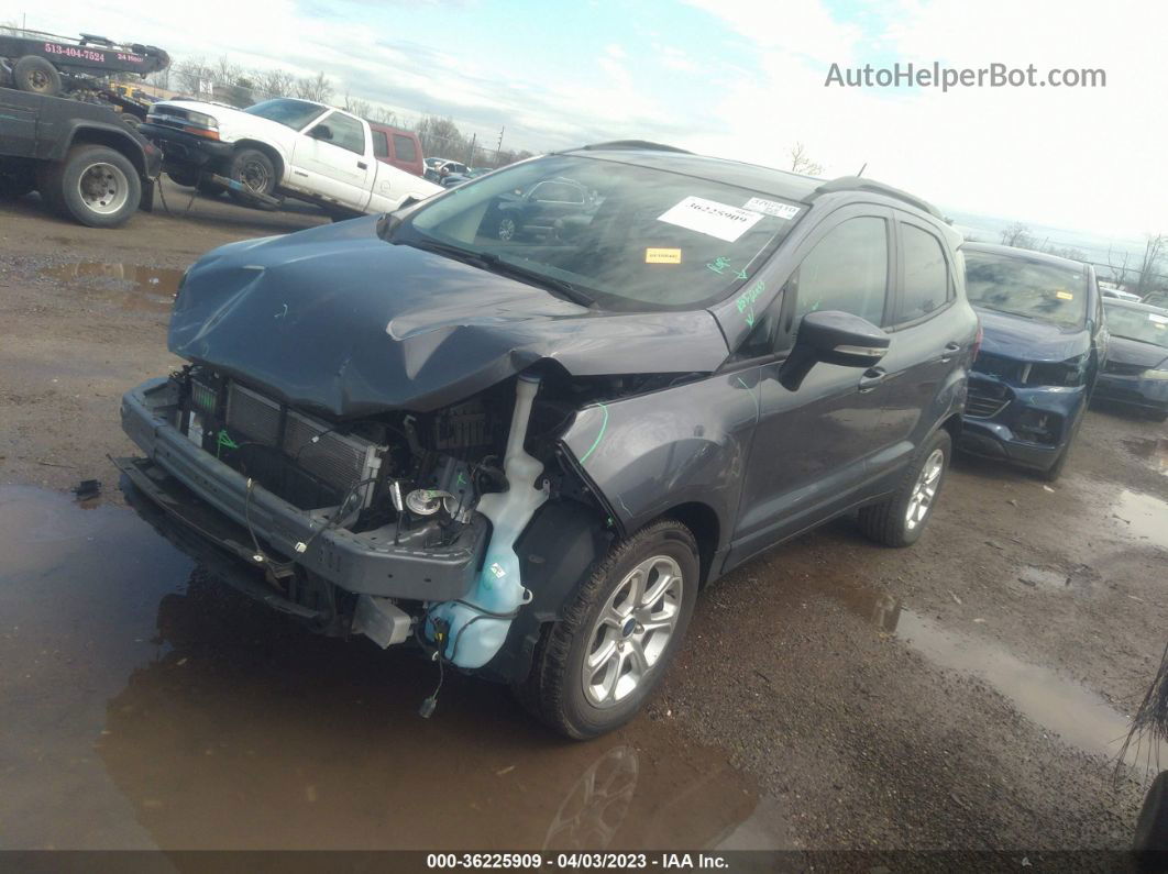 2019 Ford Ecosport Se Gray vin: MAJ3S2GE5KC308938