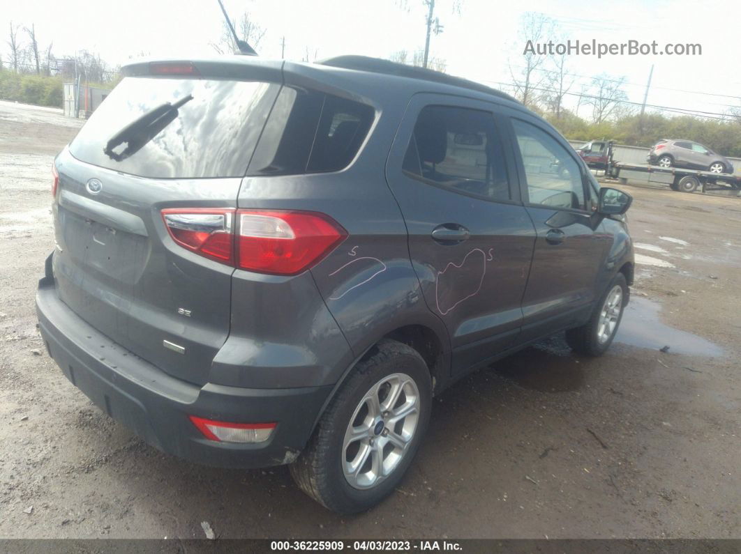 2019 Ford Ecosport Se Gray vin: MAJ3S2GE5KC308938