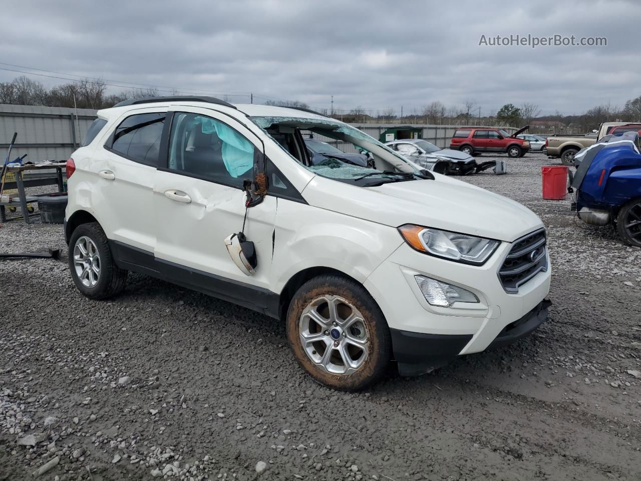 2020 Ford Ecosport Se White vin: MAJ3S2GE5LC321755