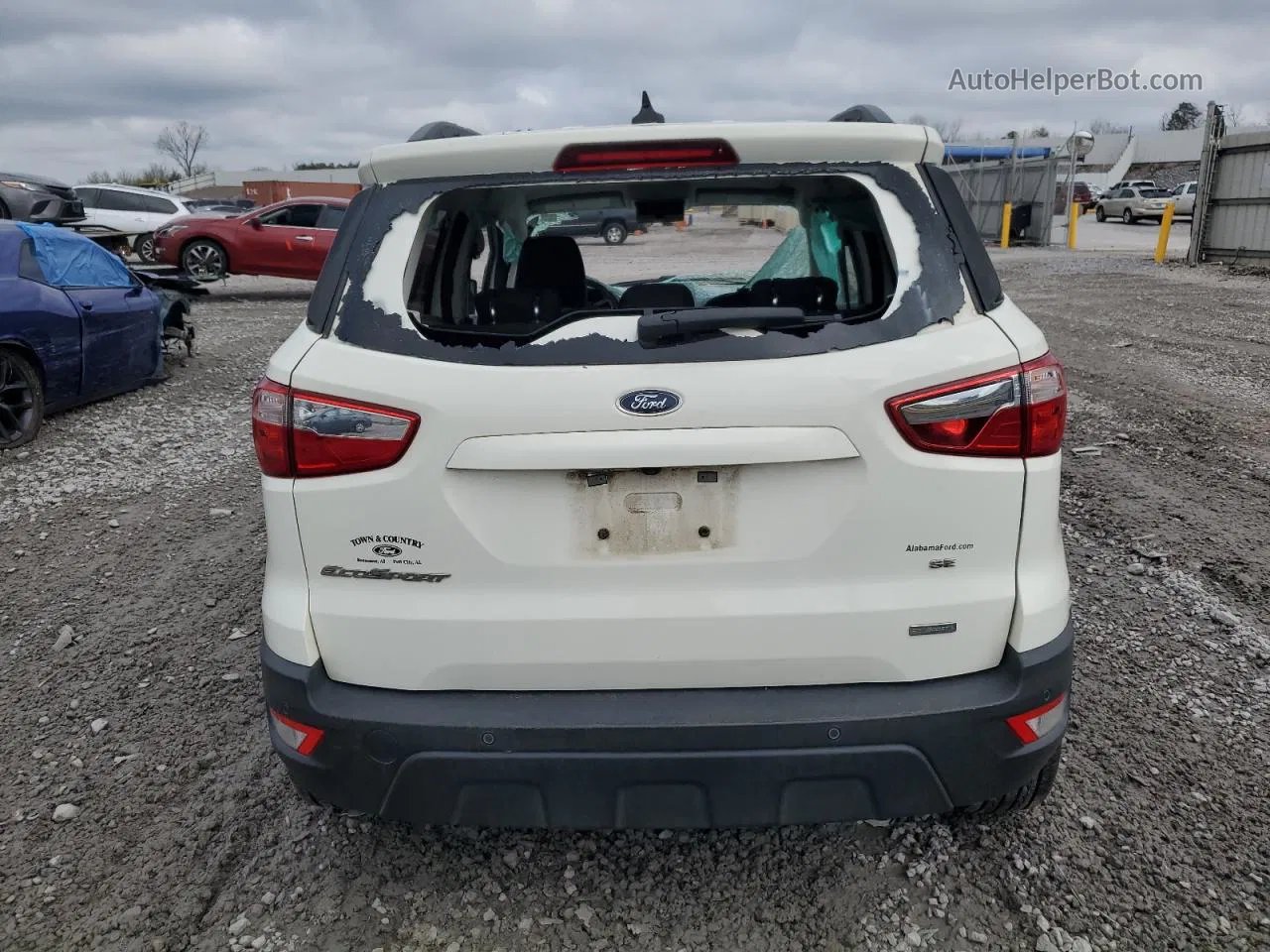 2020 Ford Ecosport Se White vin: MAJ3S2GE5LC321755