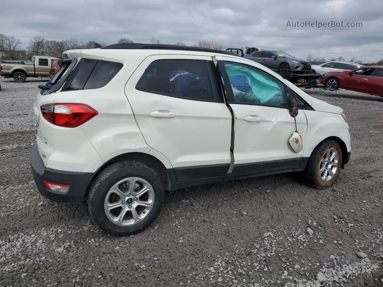 2020 Ford Ecosport Se White vin: MAJ3S2GE5LC321755