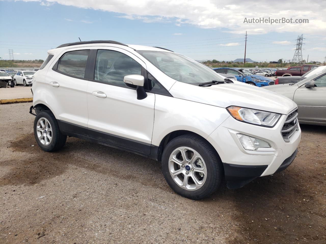 2020 Ford Ecosport Se White vin: MAJ3S2GE5LC367845