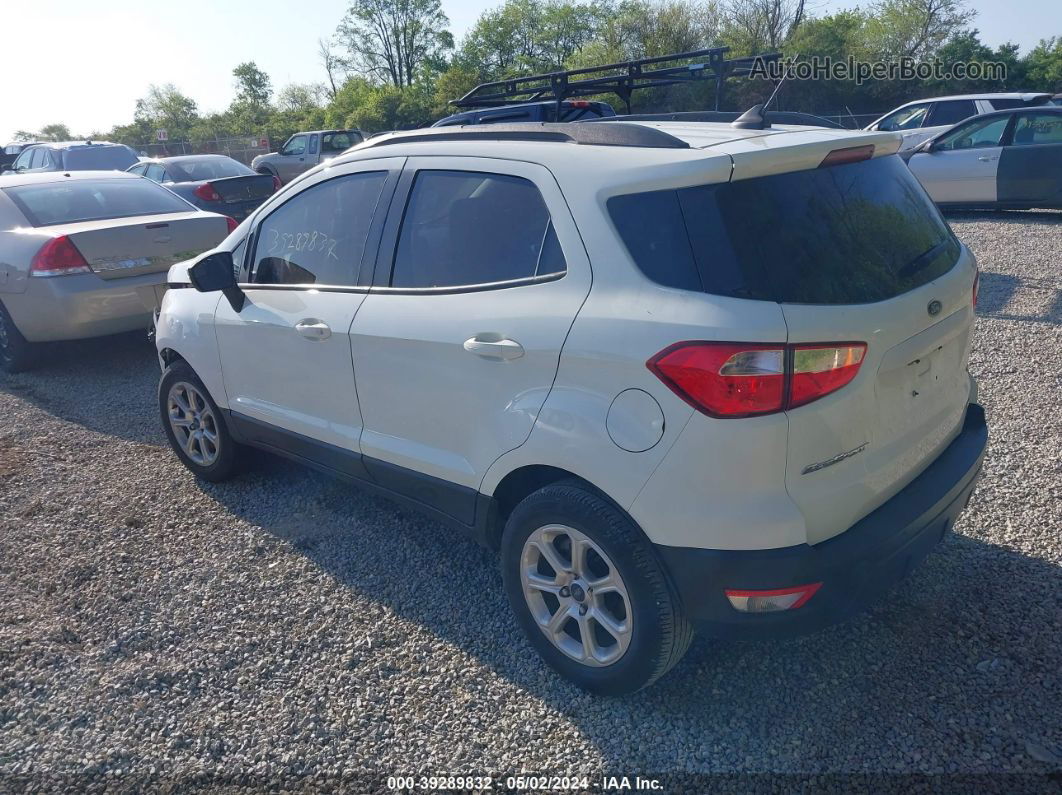 2019 Ford Ecosport Se White vin: MAJ3S2GE6KC261709