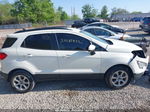 2019 Ford Ecosport Se White vin: MAJ3S2GE6KC261709