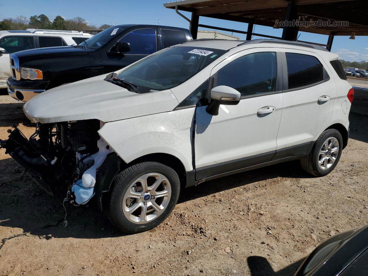 2019 Ford Ecosport Se White vin: MAJ3S2GE6KC266344