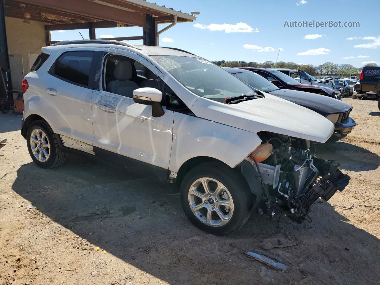 2019 Ford Ecosport Se White vin: MAJ3S2GE6KC266344