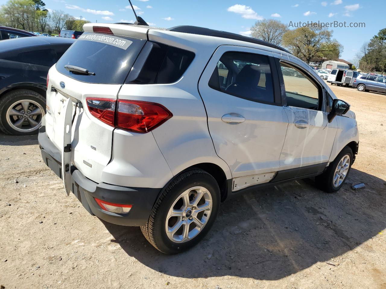 2019 Ford Ecosport Se White vin: MAJ3S2GE6KC266344