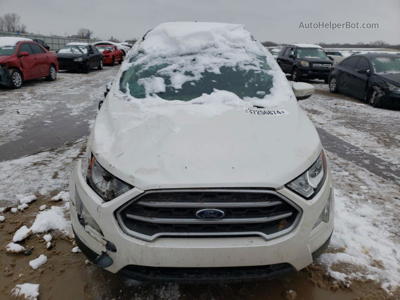 2019 Ford Ecosport Se White vin: MAJ3S2GE6KC274086