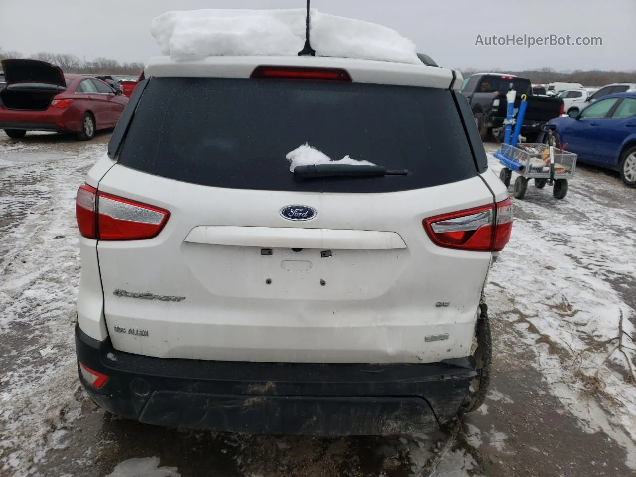 2019 Ford Ecosport Se White vin: MAJ3S2GE6KC274086