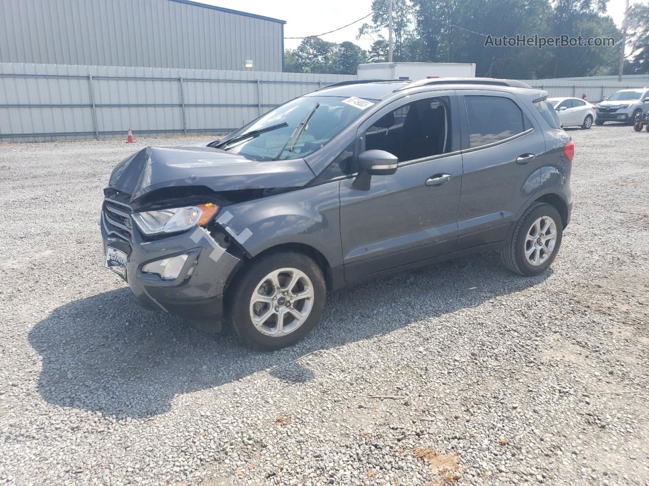 2019 Ford Ecosport Se Gray vin: MAJ3S2GE6KC274699