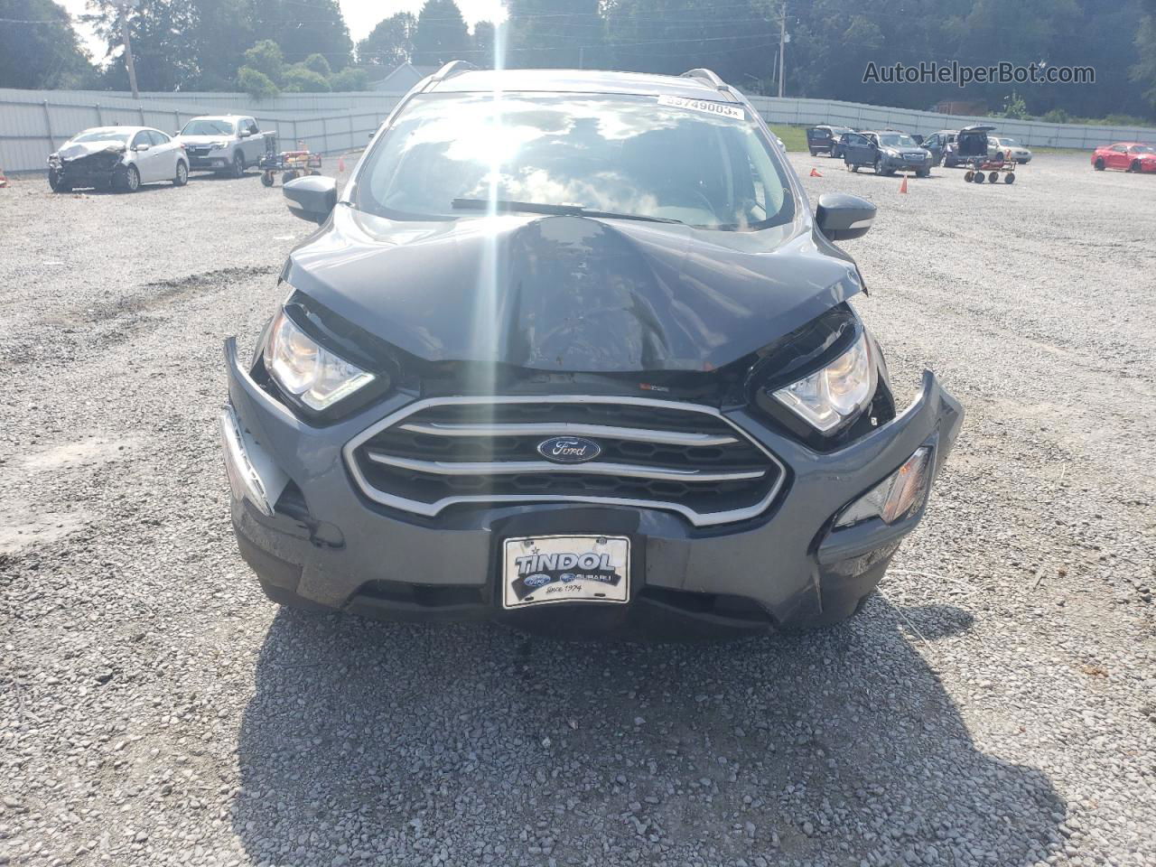 2019 Ford Ecosport Se Gray vin: MAJ3S2GE6KC274699