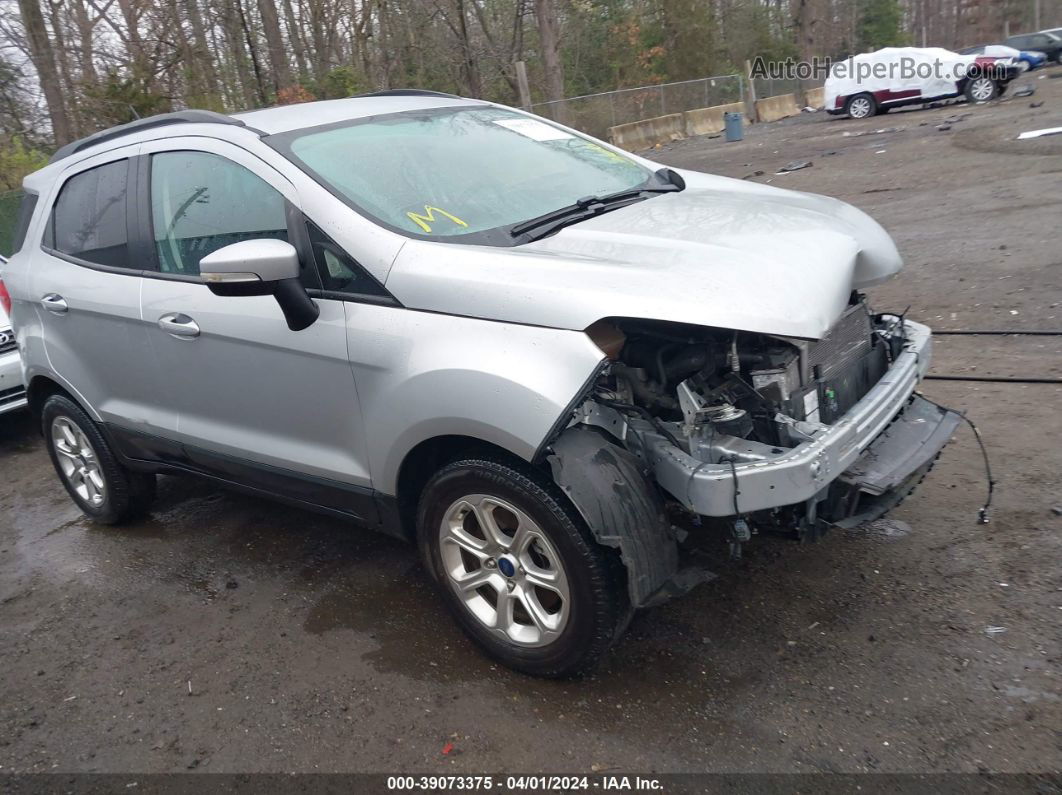 2019 Ford Ecosport Se Silver vin: MAJ3S2GE6KC275688