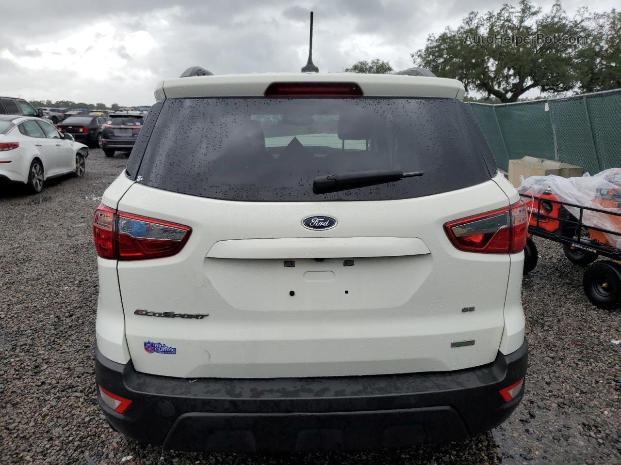 2019 Ford Ecosport Se White vin: MAJ3S2GE6KC291969