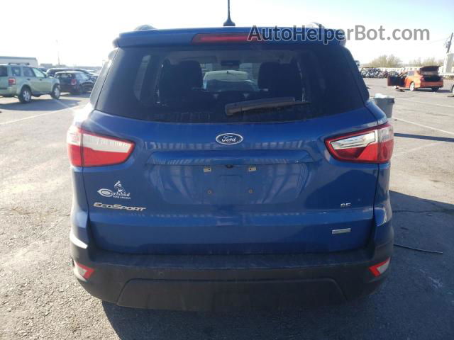 2019 Ford Ecosport Se Blue vin: MAJ3S2GE6KC308303