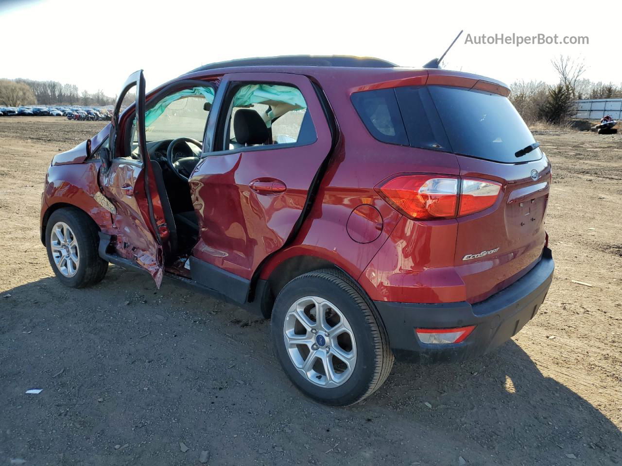 2020 Ford Ecosport Se Maroon vin: MAJ3S2GE6LC365800