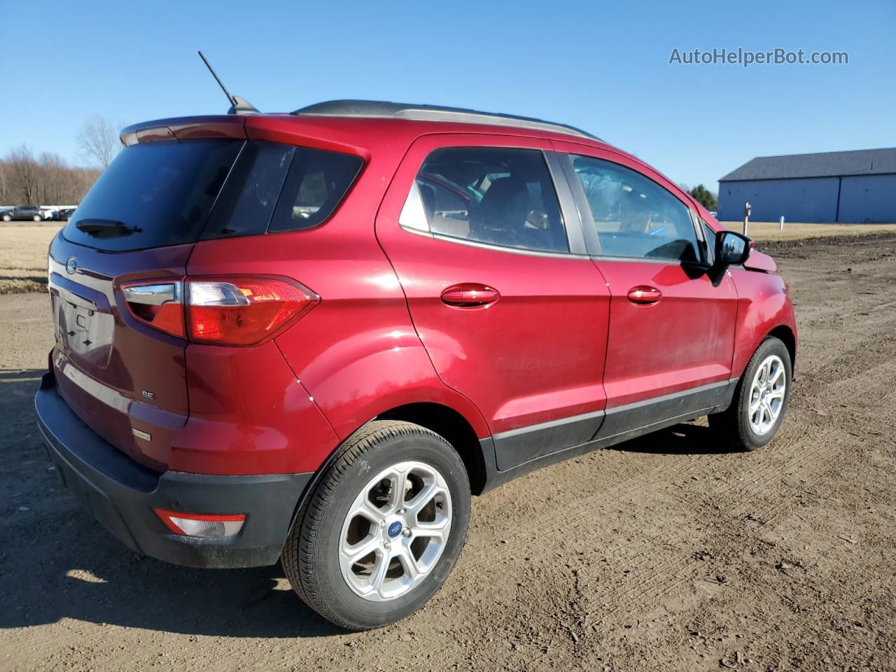 2020 Ford Ecosport Se Темно-бордовый vin: MAJ3S2GE6LC365800