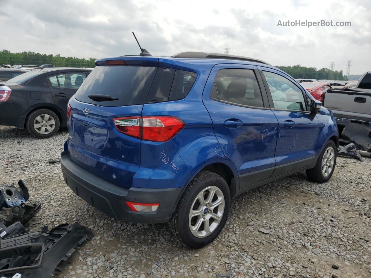 2020 Ford Ecosport Se Blue vin: MAJ3S2GE6LC367031