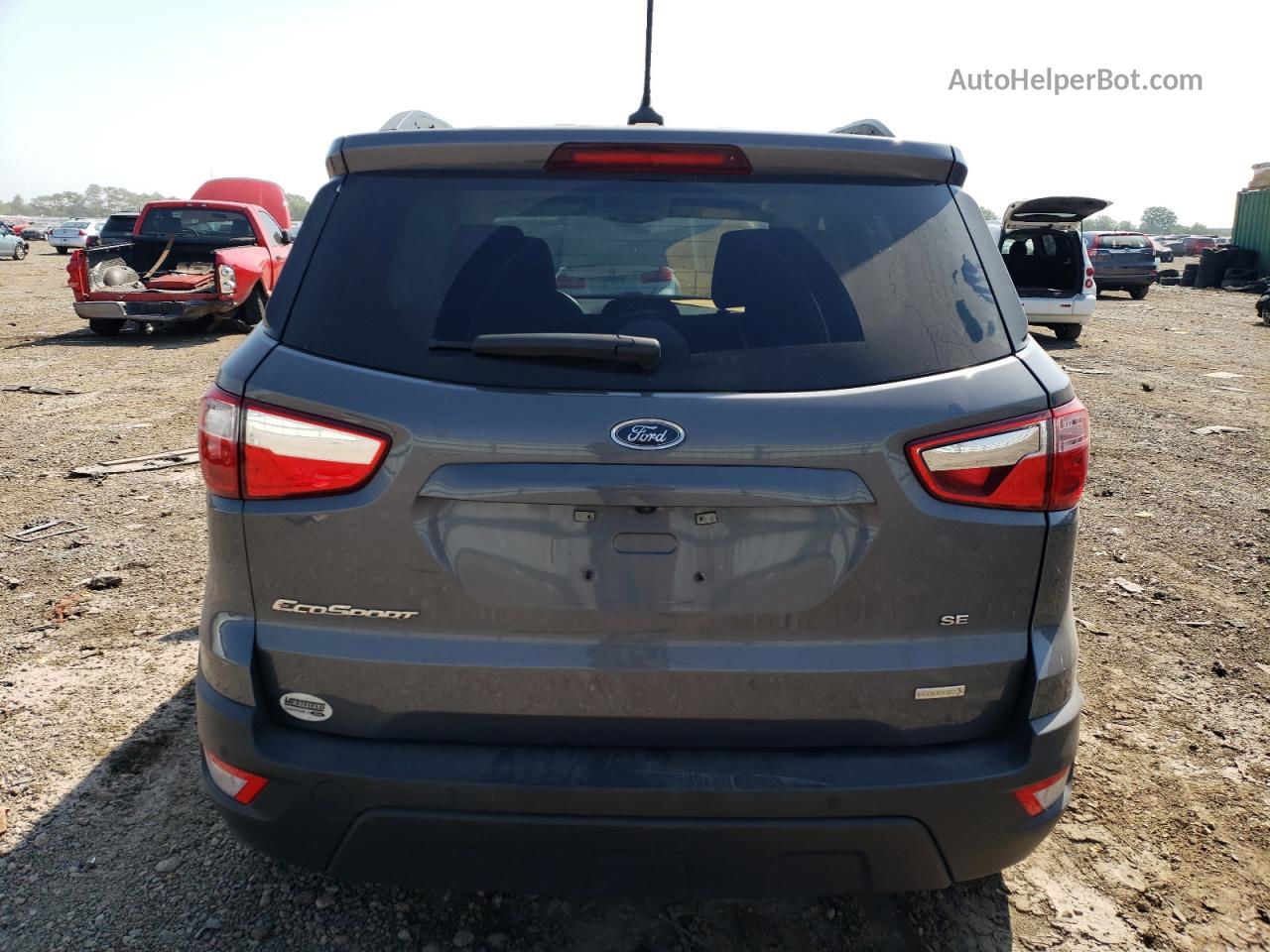 2019 Ford Ecosport Se Gray vin: MAJ3S2GE7KC252811