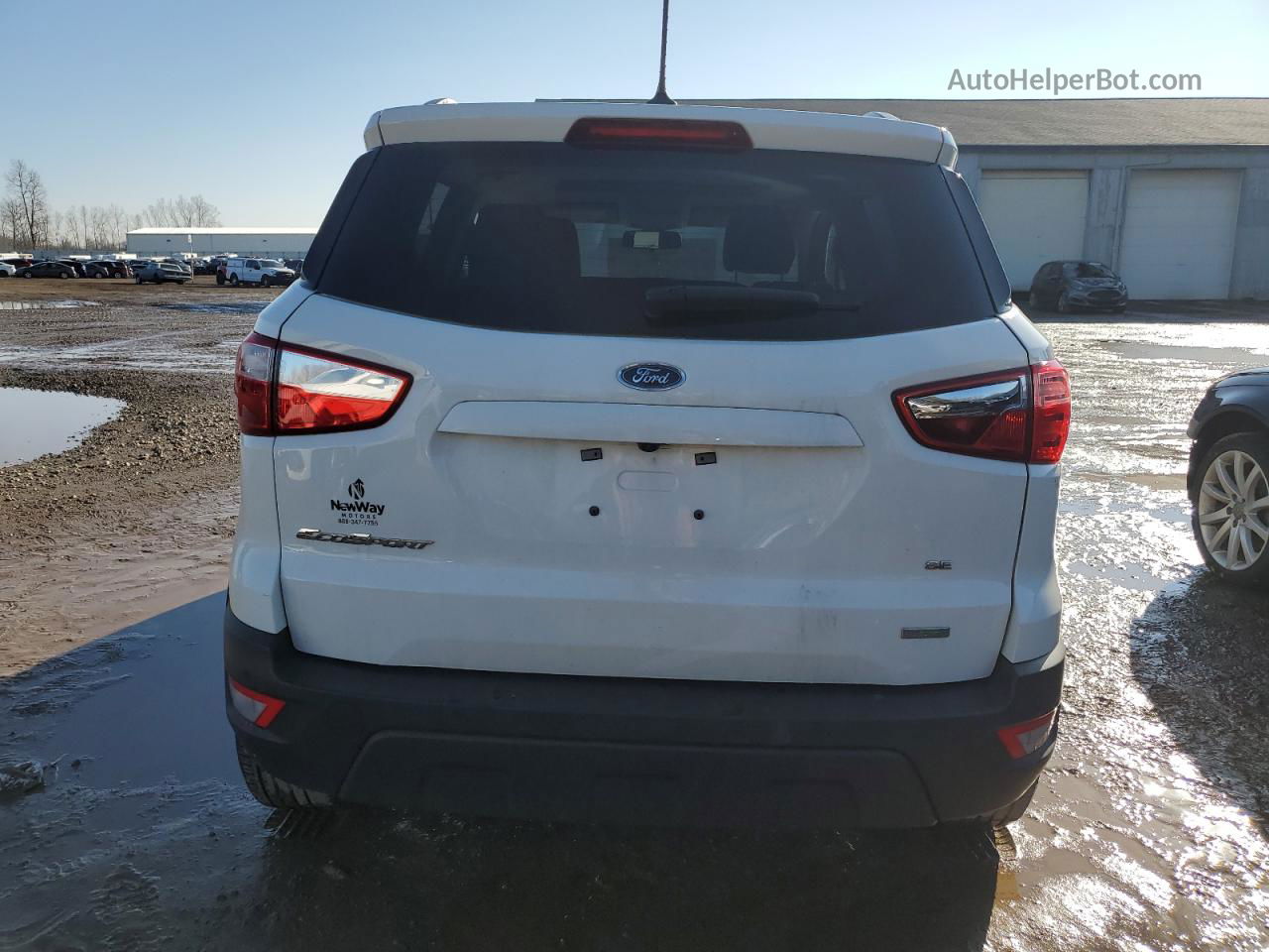 2019 Ford Ecosport Se White vin: MAJ3S2GE7KC262786