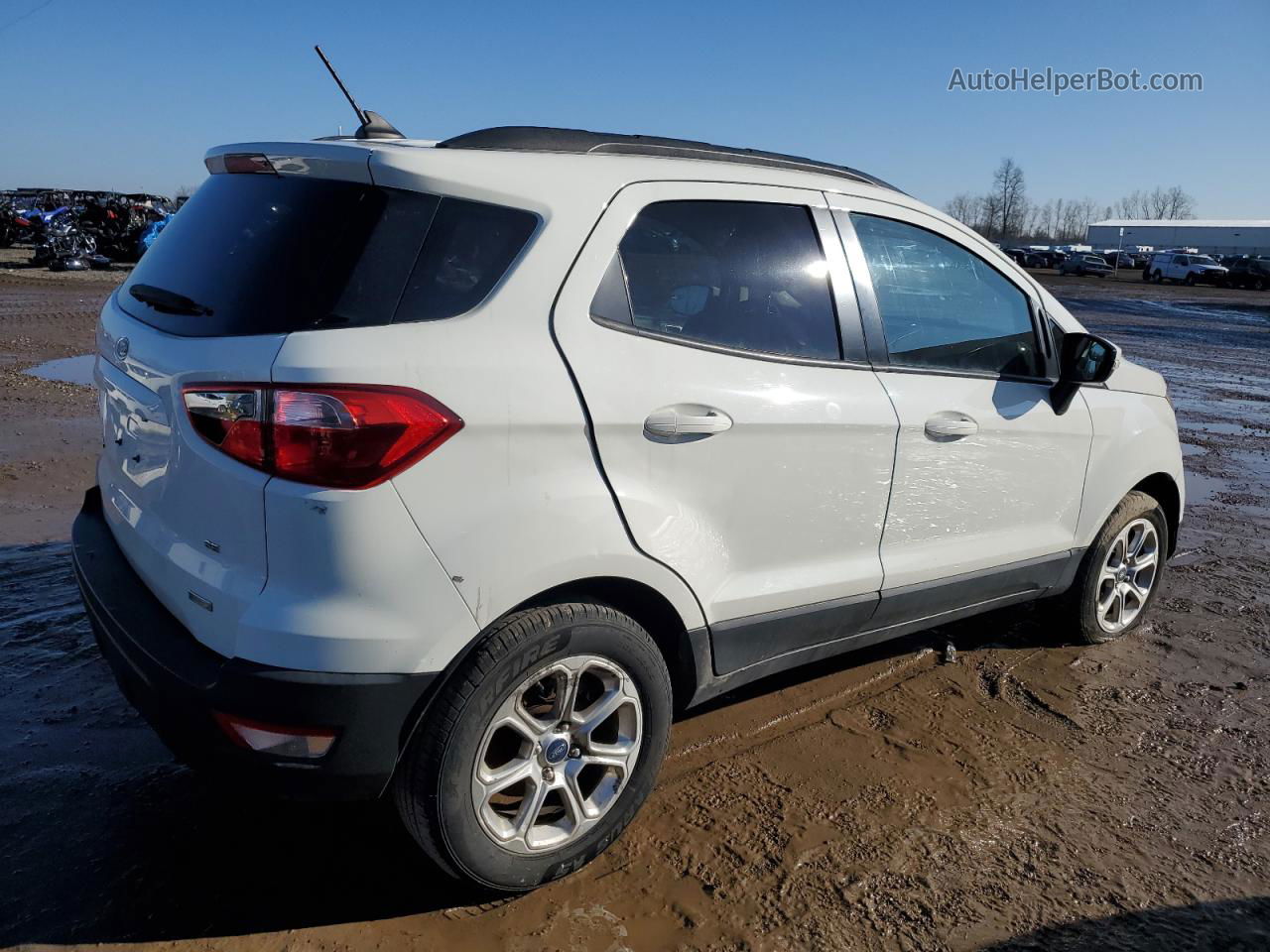 2019 Ford Ecosport Se White vin: MAJ3S2GE7KC262786