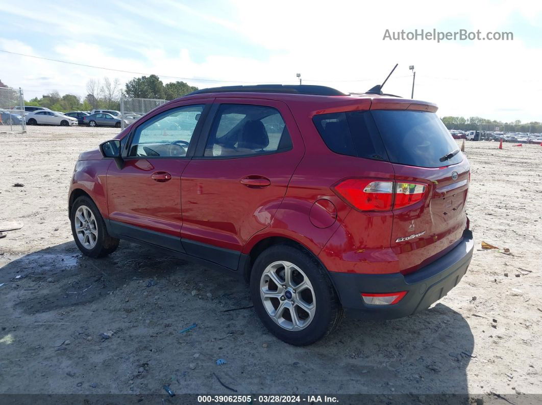 2019 Ford Ecosport Se Красный vin: MAJ3S2GE7KC266188