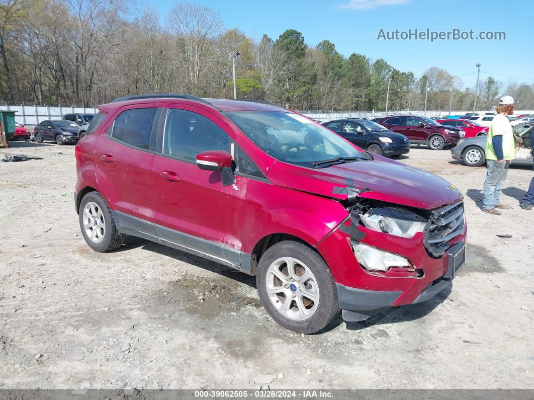 2019 Ford Ecosport Se Red vin: MAJ3S2GE7KC266188