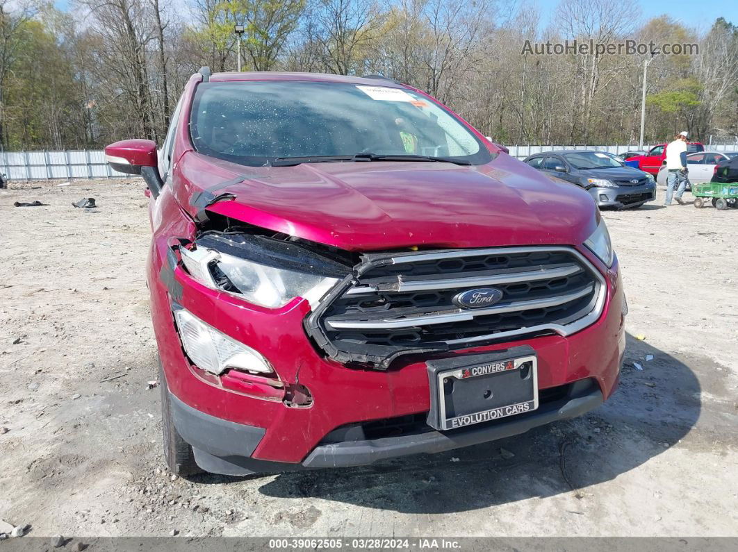 2019 Ford Ecosport Se Red vin: MAJ3S2GE7KC266188