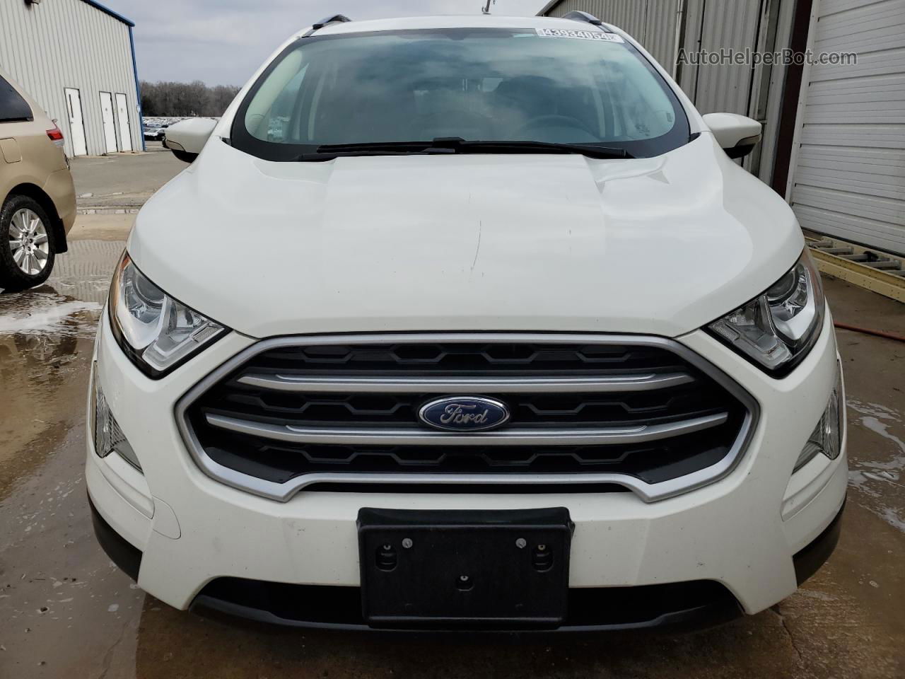 2019 Ford Ecosport Se White vin: MAJ3S2GE7KC266207