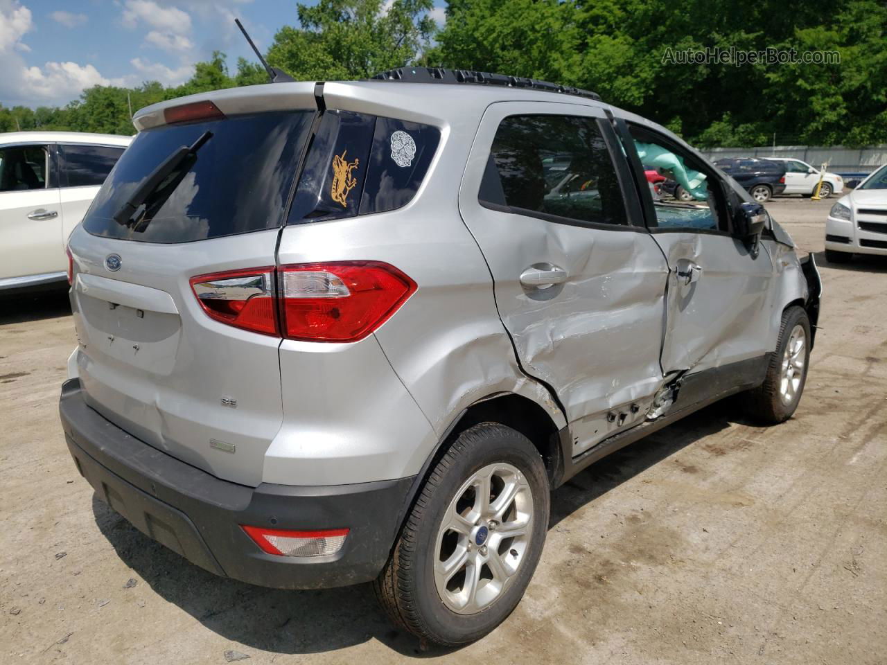 2019 Ford Ecosport Se Серебряный vin: MAJ3S2GE7KC266885