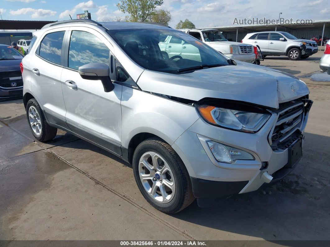 2019 Ford Ecosport Se Silver vin: MAJ3S2GE7KC269088