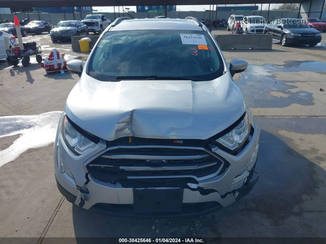 2019 Ford Ecosport Se Silver vin: MAJ3S2GE7KC269088