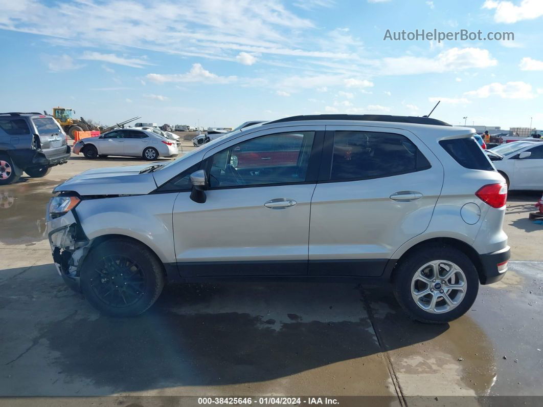 2019 Ford Ecosport Se Silver vin: MAJ3S2GE7KC269088