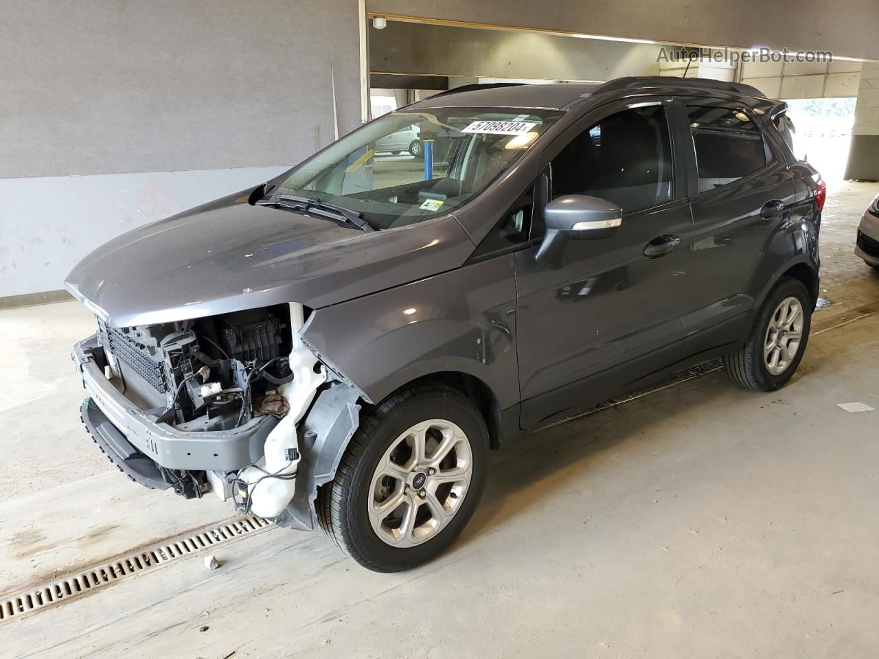 2019 Ford Ecosport Se Gray vin: MAJ3S2GE7KC284657