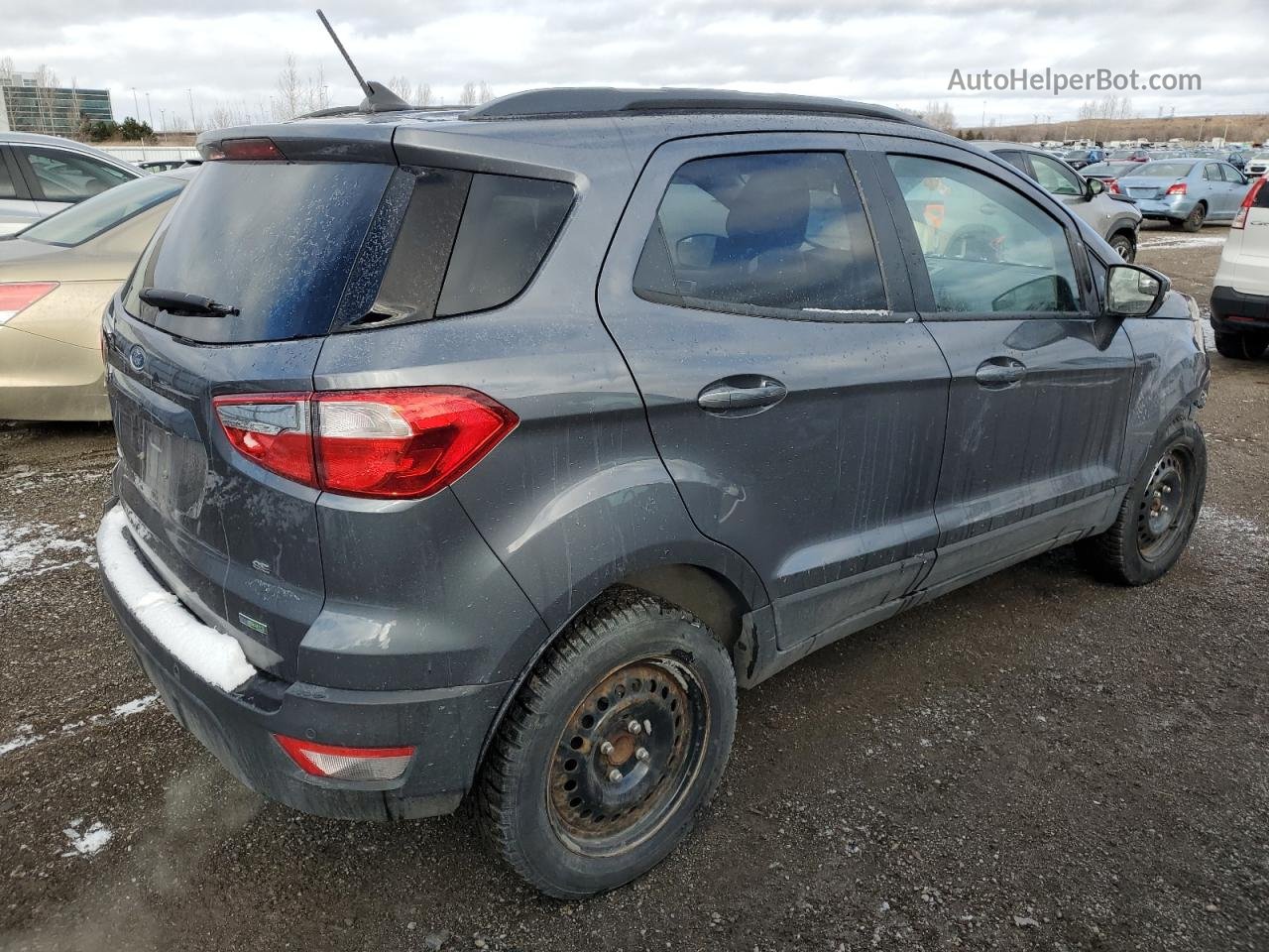 2019 Ford Ecosport Se Gray vin: MAJ3S2GE7KC290913