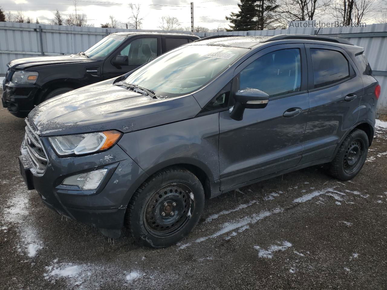 2019 Ford Ecosport Se Gray vin: MAJ3S2GE7KC290913