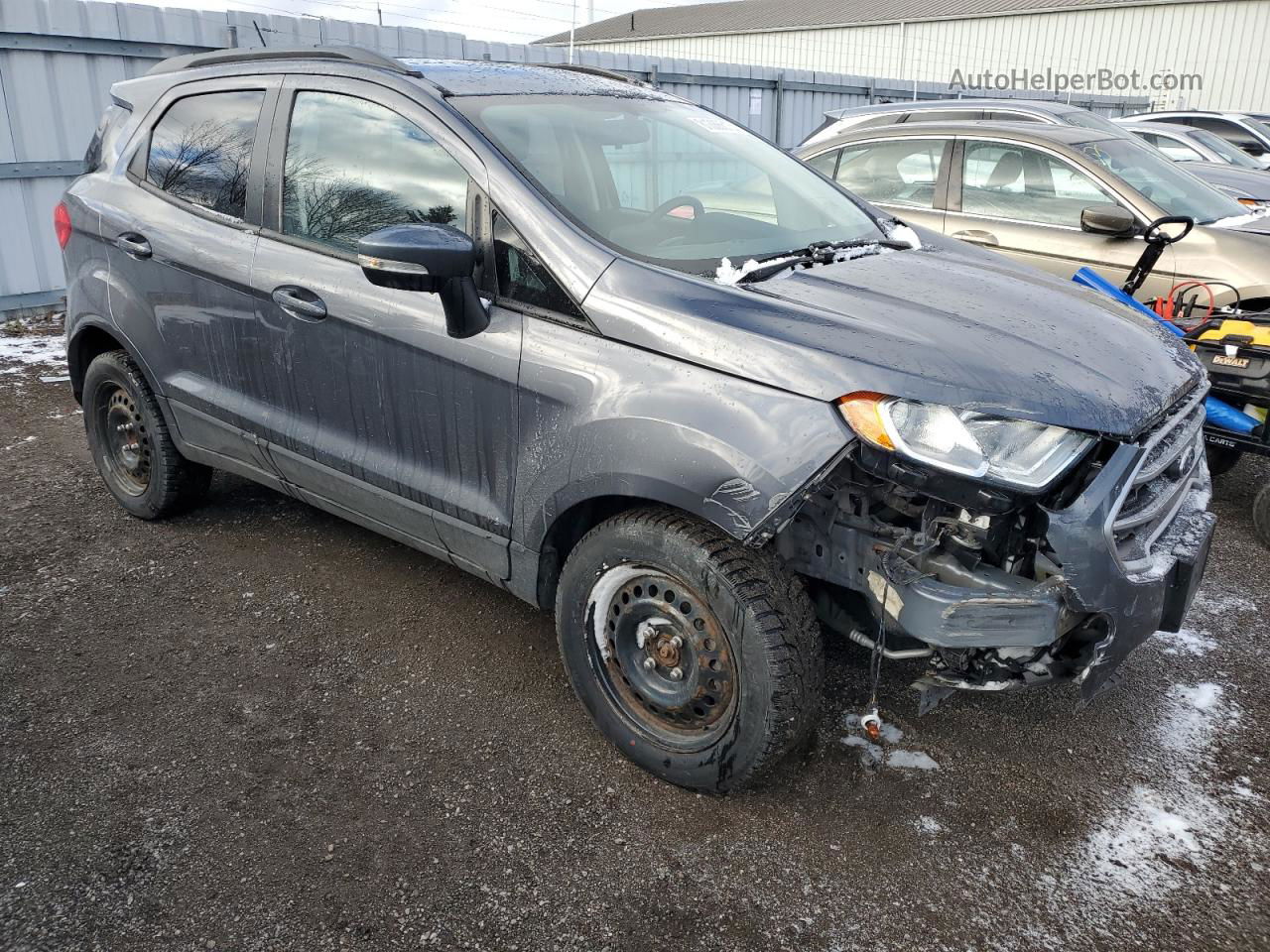 2019 Ford Ecosport Se Gray vin: MAJ3S2GE7KC290913